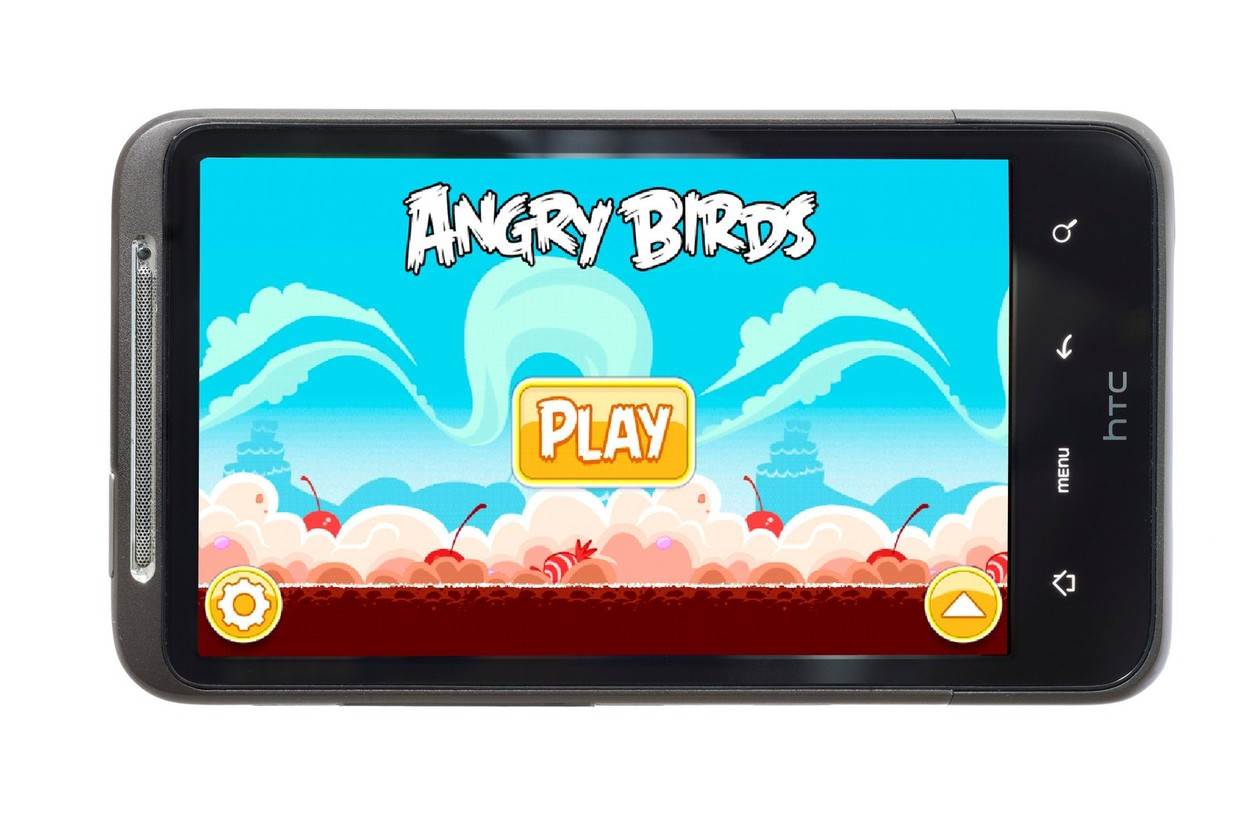  angry birds playing game games app smartphone;angry birds screenshot google android smartphone htc desire hd touchscreen cellphone cellphones smartphones mobile device devices studio shot still life;NOT_EDITORIAL_ONLY 