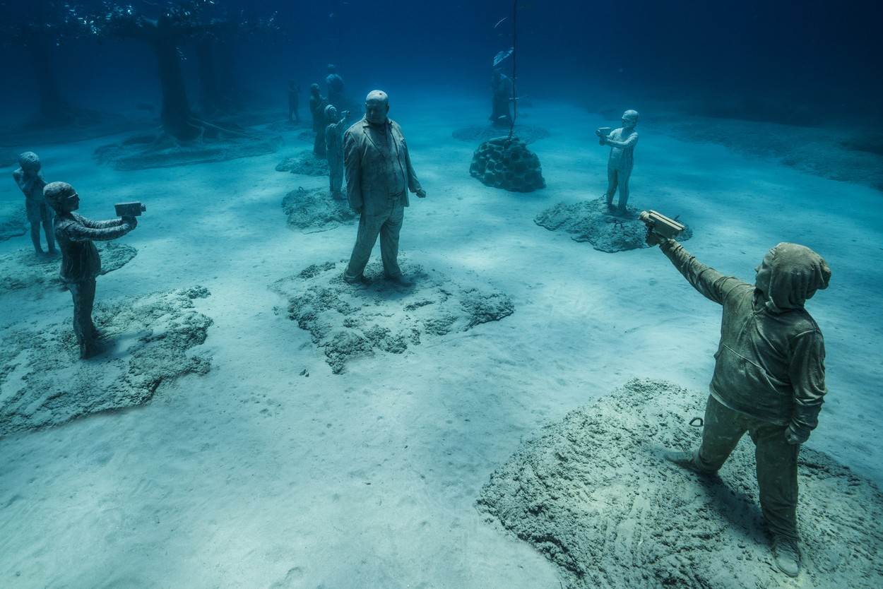  Museum of Underwater Sculpture Ayia Napa;MUSAN;Jason deCaires Taylor;sculpture;tress;underwaterm dive;divers;tourists;cyprus 