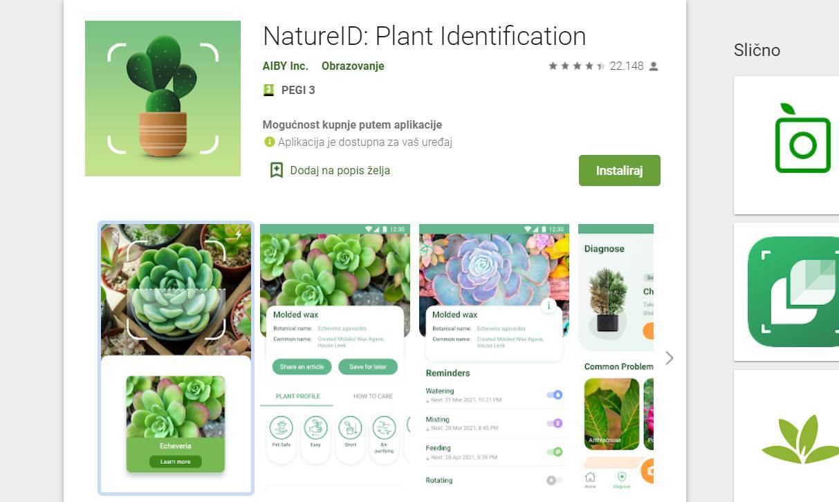  Prepoznati biljke aplikacija 5 