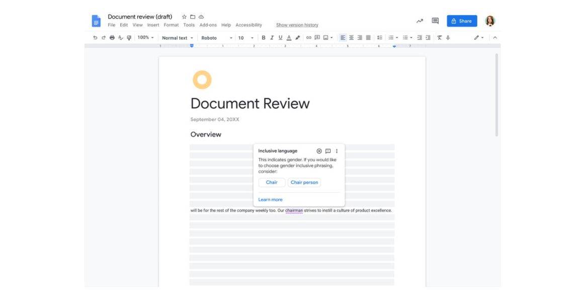  Document review 