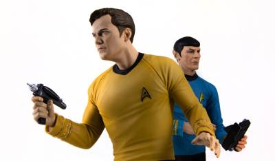 Captain Kirk i Mr Spock Star Trek 